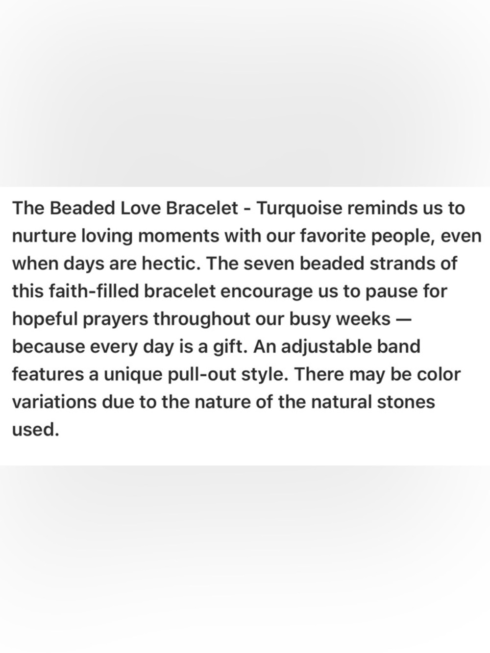 DEMDACO Multi-Strand Your Journey Heart Bracelet in Turquoise , Gold and Black - Picture 6 of 6